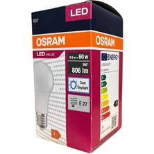 Sekatech Osram 8.5 Watt LED Ampul 6500K Beyaz E27-10 Adet