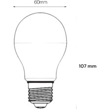 Sekatech Osram 8.5 Watt LED Ampul 6500K Beyaz E27-10 Adet