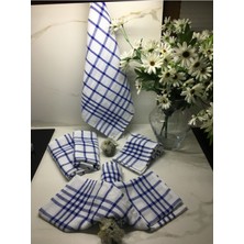 Koza Mix 4' lü Mutfak Kurulama Bezi Dimi Beyaz Alman Peçetesi