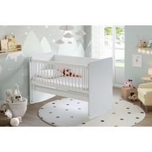 Baby When BW1070 - Pratik Sallanır Anne Yanı Bebek Beşik Beyaz 60x120