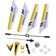 S107 Rc Helikopter Için Tam Set Yedek Parçalar, Ana Kanatlar, Şaft, Kuyruk Süslemeleri, Kuyruk Pervaneleri, Dişli Seti, Bağlantı Tokası-Sarı Set- (Yurt Dışından)