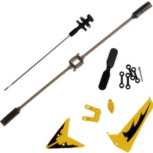 S107 Rc Helikopter Için Tam Set Yedek Parçalar, Ana Kanatlar, Şaft, Kuyruk Süslemeleri, Kuyruk Pervaneleri, Dişli Seti, Bağlantı Tokası-Sarı Set- (Yurt Dışından)