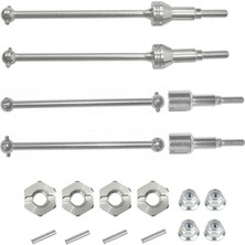 Hbx 901 901A 903 903A 905 905A 1/12 Rc Araba Yükseltme Parçaları Için 12MM Altıgen Metal Ön ve Arka Tahrik Mili (Yurt Dışından)