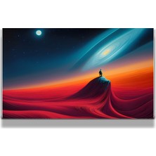 Marsilyan Sanatsal Yapayzeka, Creative Art, 3D Dekoratif Baskı Yatay Cam Tablo 348