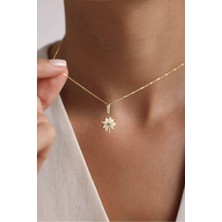 Gianfranco Mavi Mineli Yonca Kilitli Charm Kolye Ucu