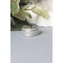 Ayarlanabilir Yüzük Baget Kesim Zirkon Taşlı 925 Ayar Gümüş Yüzük