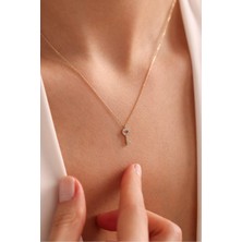 Gianfranco Taşlı Mini Anahtar Şans Kolye