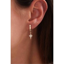 Gianfranco Sallantılı Taşlı Kutup Yıldızı Küpe