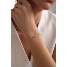 Gianfranco Lime Taşlı Minio Ataş Bileklik