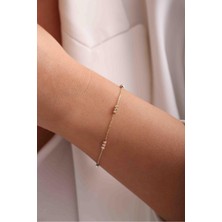 Gianfranco Zarif Zincirli 3 Renk 3 Top Dorika Bileklik