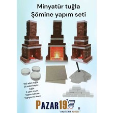 Pazar 19 By Hitit Minyatür Tuğla Şömine Paket