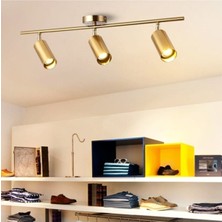 Mediterian Şık 3'lü Spot Ledli Modern Avize, Metal Tasarım, Salon ve Mutfak İçin Uyumlu
