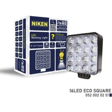 Niken Kabin Çalışma Lambası Eco Niken 16 Ledli Kare 0520020201-NİKEN