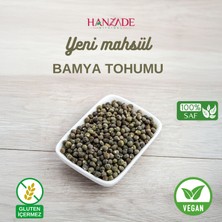 Hanzade Bitkisel Bamya Tohumu 1 kg Yenilebilir - İlaçsız, Işınlama Yok, Elenmiş, Yeni Mahsül