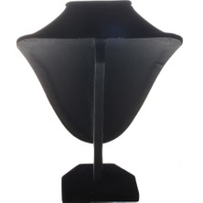 Qcuiil Mağaza Manken Büstü Takı Kolye Kolye Küpe Ekran Standı Tutucu Black-Xl (Yurt Dışından)