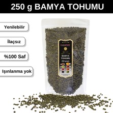 Hanzade Bitkisel Bamya Tohumu 250 gr Yenilebilir - İlaçsız - Işınlama Yok - Elenmiş - Yeni Mahsül