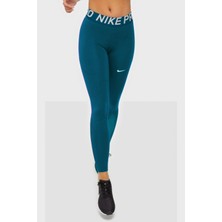 Nike Pro Tigh Fit Full Length Leggings Toparlayıcı Tam Boy Tayt Petrol Mavi