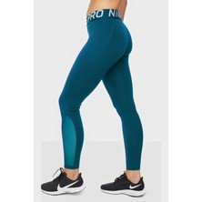 Nike Pro Tigh Fit Full Length Leggings Toparlayıcı Tam Boy Tayt Petrol Mavi