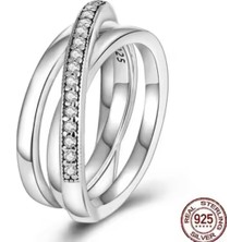 Hector Co Jewellery Üçlü Iç Içe Geçmiş Bant Yüzük