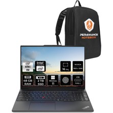 Lenovo Thinkpad E16 Intel Core Ultra 5 125U 48GB 2tb SSD 16'' Fhd+ W11P Taşınabilir Bilgisayar & Per4 Çanta 21MA003MTXP409