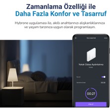 Hybrone Duvar Tipi İkili Akıllı Anahtar, Aşırı Yük Koruma, Zamanlayıcı, Ayarlanabilir LED Gösterge, Uygulama ile Uzaktan Kontrol