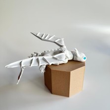 R&D Robotics Dişsiz (Toothless) Ejderhanı Nasıl Eğitirsin Figür 20CM Beyaz