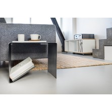 Seytech Modern Dekoratif Metal Yan Sehpa