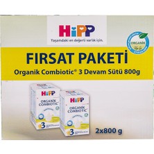 Hipp Organik Combiotic 3 Devam Sütü 2*800 Gr.