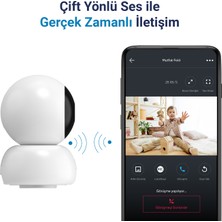 Hybrone Omni Wi-Fi Akıllı Kamera, 360 Derece Görüntüleme, Akıllı Hareket Takibi,
Ses Algılama, Çift Yönlü Sesli Görüşme, Uzaktan Kontrol