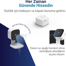 Hybrone Fold Katlanabilir Wi-Fi Akıllı Kamera, İnsan Algılama, Çift Yönlü Sesli Görüşme,
Hareket Algılama, Siren Özelliği, Uzaktan Kontrol