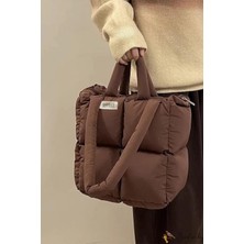 Bahels Kahve Viral Puffy Bag El ve Omuz Çantası