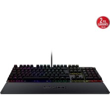 Asus TUF Gaming K3 Red Switch Mekanik RGB Gaming Klavye