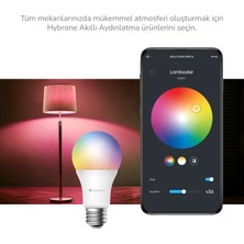 Hybrone LED RGB Wİ-Fi Akıllı Ampul, 16 Milyon Renk, 900 Lümen, E27 Duy, Uygulama ile Uzaktan Kontrol