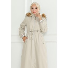 Moda Mihram Beli Bağcıklı Ribanalı Mont Bej 19215