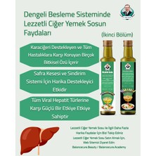 Ölçülü Gıda Lezzetli Ciğer Yemek Sosu Bitki Çeşnili Zeytinyağı