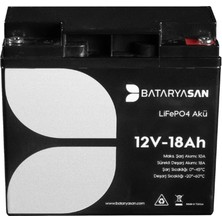 Bataryasan 12V 18AH Lifepo4 Akü (Lityum Akü)