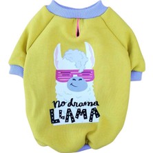 Patibör Lama %100 Pamuk Kumaş Köpek Sweatshirt