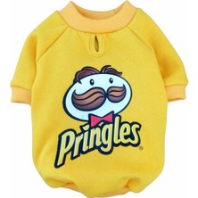 Patibör Pringles Baskılı 3 Iplik Şardonlu Köpek Sweatshirt