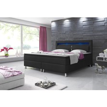 Milano Suni deri 3 Lü Set (Yatak+Baza+Başlık) 180X200