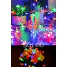 Suled Rgb 5 Metre Gül LED 20 LED 220V Fişli Tak Çalıştır Dekoratif Iç ve Dış Mekan Süsleme Işığı