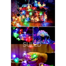 Suled Rgb 5 Metre Gül LED 20 LED 220V Fişli Tak Çalıştır Dekoratif Iç ve Dış Mekan Süsleme Işığı