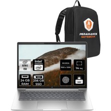 HP Probook 440 G11 Core Ultra 5 125U 24GB RAM 256GB SSD 14" FHD+ FreeDOS A22YQEAPN311 Notebook + Per4 Çanta