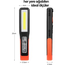 Manyetik Tamirci El Feneri 3 Modlu Şarjlı Cob Xpe LED Acil Durum Kamp Tamir Ikaz Lambası Askılı