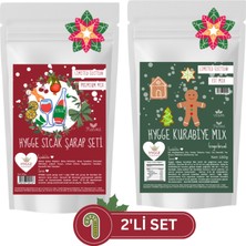 Hygge Foods Evde Süper Yılbaşı - Sıcak Şarap Seti & Zencefilli  Gingerbread Ince Kurabiye Mix - Beyaz Şeker Içermez - Limited Edition