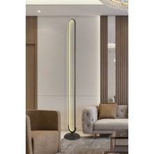 Mediterian Şık Siyah Metal Lambader, 70W LED, Tek Ayaklı, Dayanıklı ve Modern Tasarım