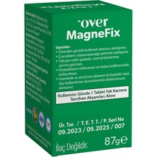 Over Dr. Over Magnefix - Magnezyum L-Treonat, Bisglisinat, Malat, Sitrat, Vitamin C, D3 ve B6 Içeren Gıda Takviyesi - 3 Kutu