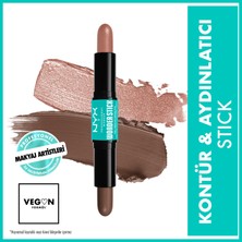 Nyx Professional Makeup Wonder Stick Çift Taraflı Krem Kontür & Aydınlatıcı Stick - Light Medium