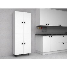 Zerka Concept Ural 8 Raflı Çok Amaçlı Mutfak Banyo Ayakkabılık Dolabı 70 cm