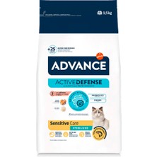 Advance Sensitive Somonlu Kısırlaştırılmış Hassas Kedi Maması 1,5 kg