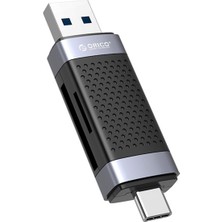 Orico Usb-A ve  Type-C Girişli Otg Telefon Destekli Sd Tf Micro Sd Kart Okuyucu